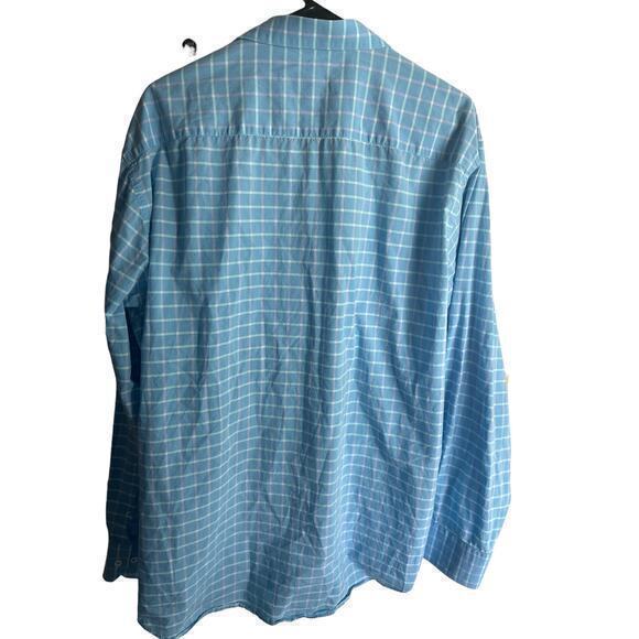 Bugatchi Shaped Fit Merns size xl blue longsleeve‎ Button up Preowned - Picture 5 of 6